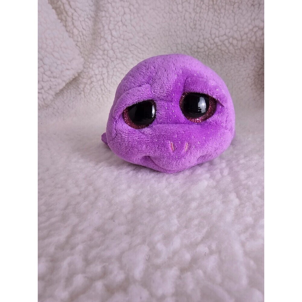 TY BEANIE BOOS - SLOW-POKE the‎ 6 inch PURPLE TURTLE
